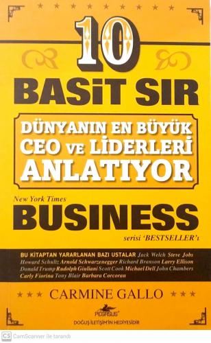 10 Basit Sır / Dünyanın En Büyük Ceo Ve Liderleri Anlatıyor Carmine Ga