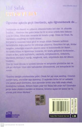 Ustam ve Ben Elif Şafak Doğan Kitap