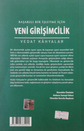 Başarılı Bir İşletme İçin Yeni Girişimcilik vedat kahyalar erguvan