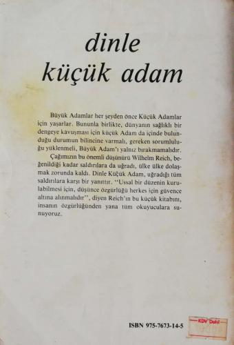 Dinle Küçük Adam Wilhelm Reich Yaprak