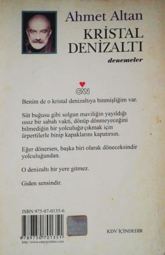 Kristal Denizaltı Ahmet Altan Can Yayınları