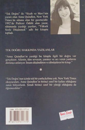 Tek Doğru Anna Quindlen Epsilon Yayıncılık