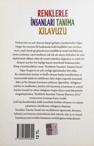 Renklerle İnsanları Tanıma Kılavuzu Oğuz Saygın Karma Kitaplar