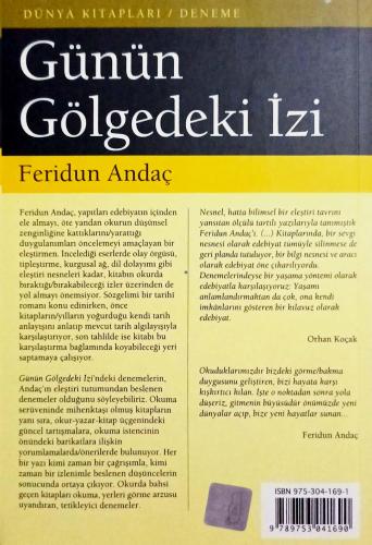 Günün Gölgedeki İzi Feridun Andaç Dünya