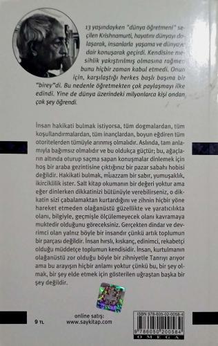 Zihinsel Kurtuluş Bilinci Tüm Şartlanmalardan Kurtarmak Jiddu Krishnam