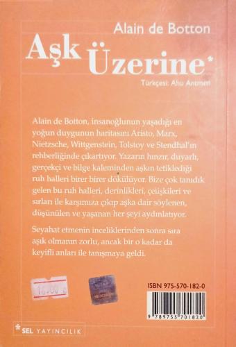 Aşk Üzerine Alain De Botton Sel Yayıncılık