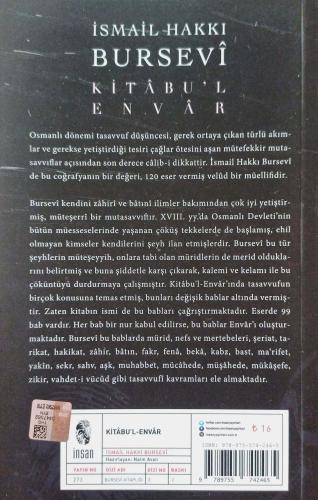 Kitabu'l-Envar İsmail Hakkı Bursevi İnsan