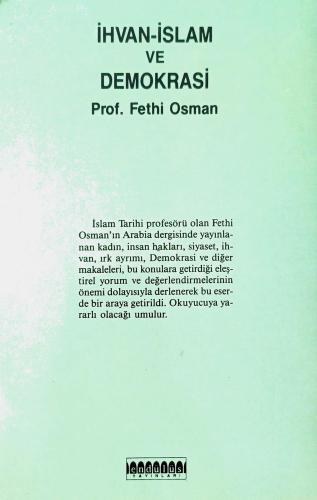 İhvan-İslam Ve Demokrasi Fethi Osman Kelepir Yayınları