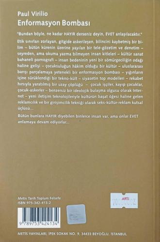 Enformasyon Bombası Paul Virilio Metis Yayınları