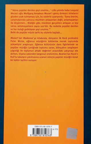 Mozart'tan Madonna'ya Peter Wicke Yapı Kredi Yayınları