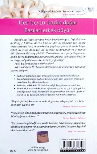 Kadın Beyni Louann Brizendine Say Yayınları