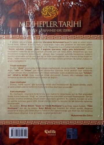 Mezhepler Tarihi Muhammed Ebu Zehra Çelik Yayınevi