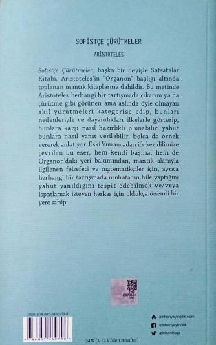 Sofistçe Çürütmeler Aristoteles Pinhan Yayıncılık