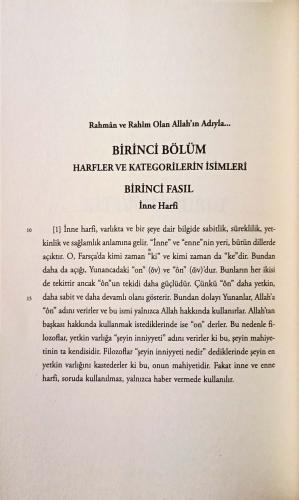 Harfler Kitabı Kitabu'l-Hurüf Farabi Litera Yayıncılık