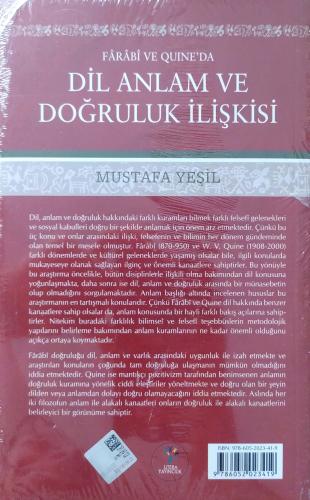 Farabi ve Quıne'da Dil Anlam ve Doğruluk İlişkisi Mustafa Yeşil Litera