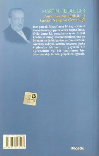 Aristoteles Metafizik 1 3 Gücün Neliği ve Gerçekliği Martin Heidegger 