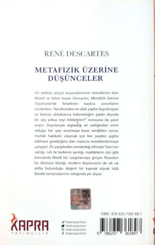 Metafizik Üzerine Düşünceler Rene Descartes Kapra