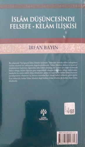 İslam Düşüncesinde Felsefe - Kelam İlişkisi İrfan Bayın Litera Yayıncı