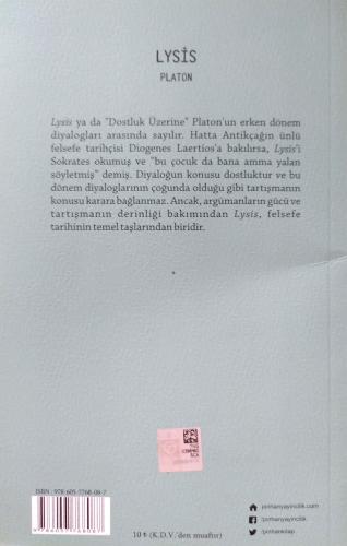 Lysis Platon (Eflatun) Pinhan Yayıncılık