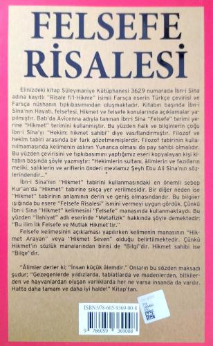 Felsefe Risalesi İbni Sina İbn-i Sina Yayınları