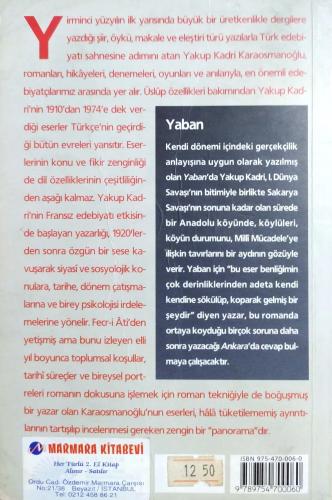 Yaban Bütün Eserleri 1 Yakup Kadri Karaosmanoğlu İletişim