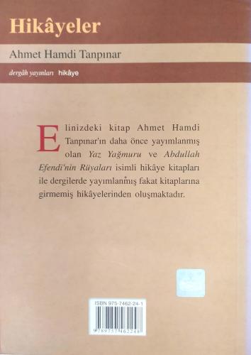 Hikayeler Ahmet Hamdi Tanpınar Dergah