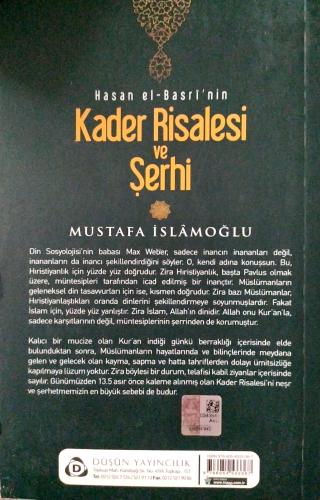 Hasan el-Basri'nin Kader Risalesi ve Şehri Mustafa İslamoğlu Düşün Yay