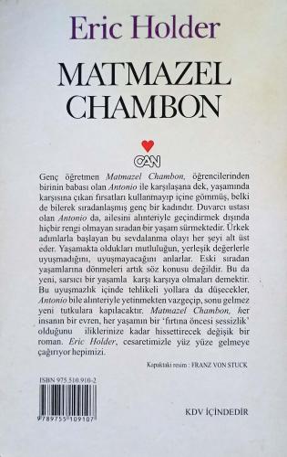 Matmazel Chambon Eric Holder Can Yayınları