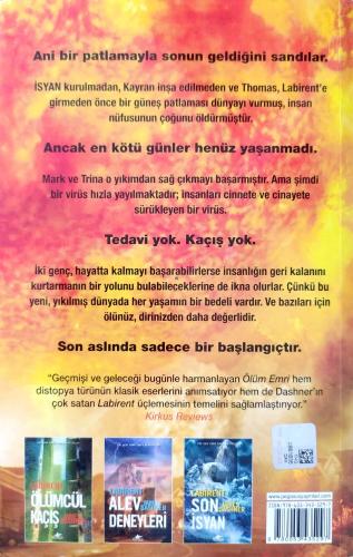 Labirent: Ölüm Emri James Dashner Pegasus Yayıncılık