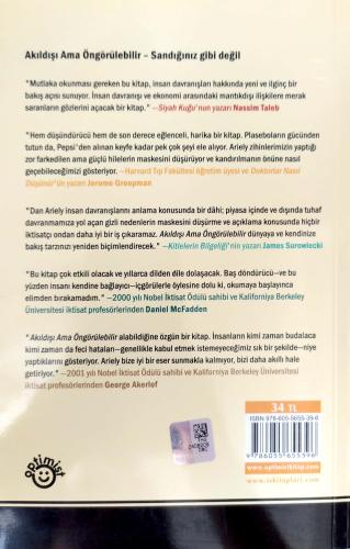 Akıldışı Ama Öngörülebilir Dan Ariely Optimist Yayınları