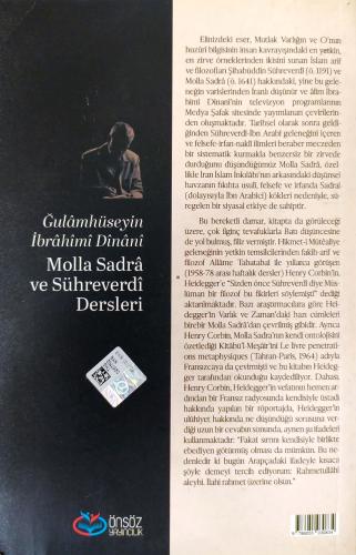 Molla Sadra ve Sühreverdi Dersleri Gulamhuseyn İbrahim-i Dinani Önsöz 