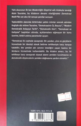 Demokrasi Nedir? Alain Touraine Yapı Kredi Yayınları