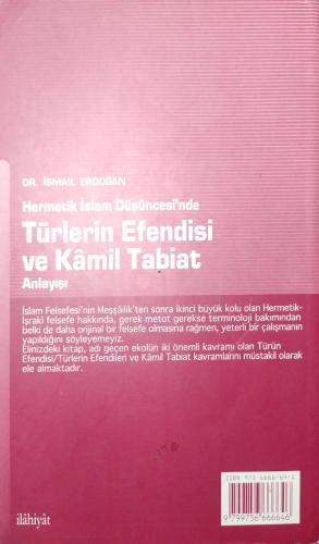 Türlerin Efendisi ve Kamil Tabiat Anlayışı İsmail Erdoğan İlahiyat Kit