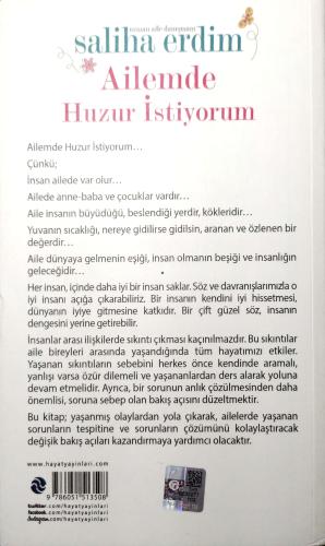 Ailemde Huzur İstiyorum Saliha Erdim Hayat Yayıncılık