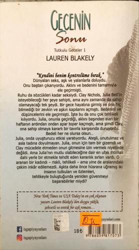 Gecenin Sonu / Tutkulu Geceler 1 Lauren Blakely Agapi