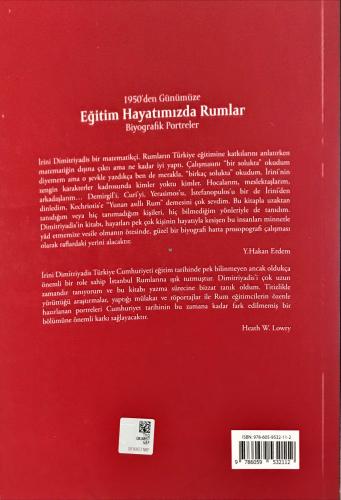 1950'den Günümüze Eğitim Hayatımızda Rumlar İrini Dimitriyadis Bahçeşe